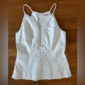 Lilly Pulitzer White resort Magnolia top NWT 6